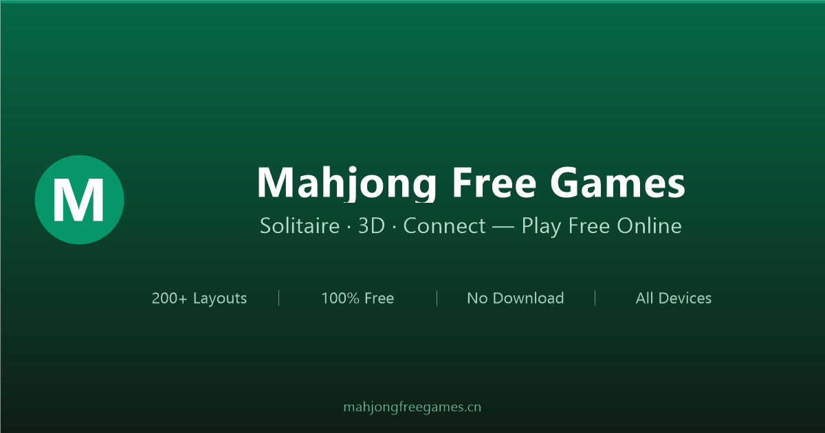 Mahjong Free Games — Play Solitaire Online